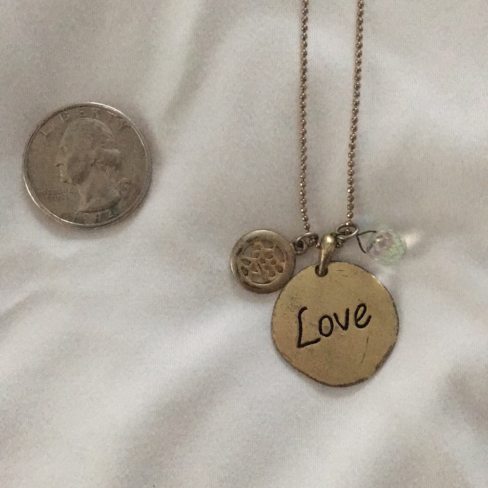 Love charm necklace